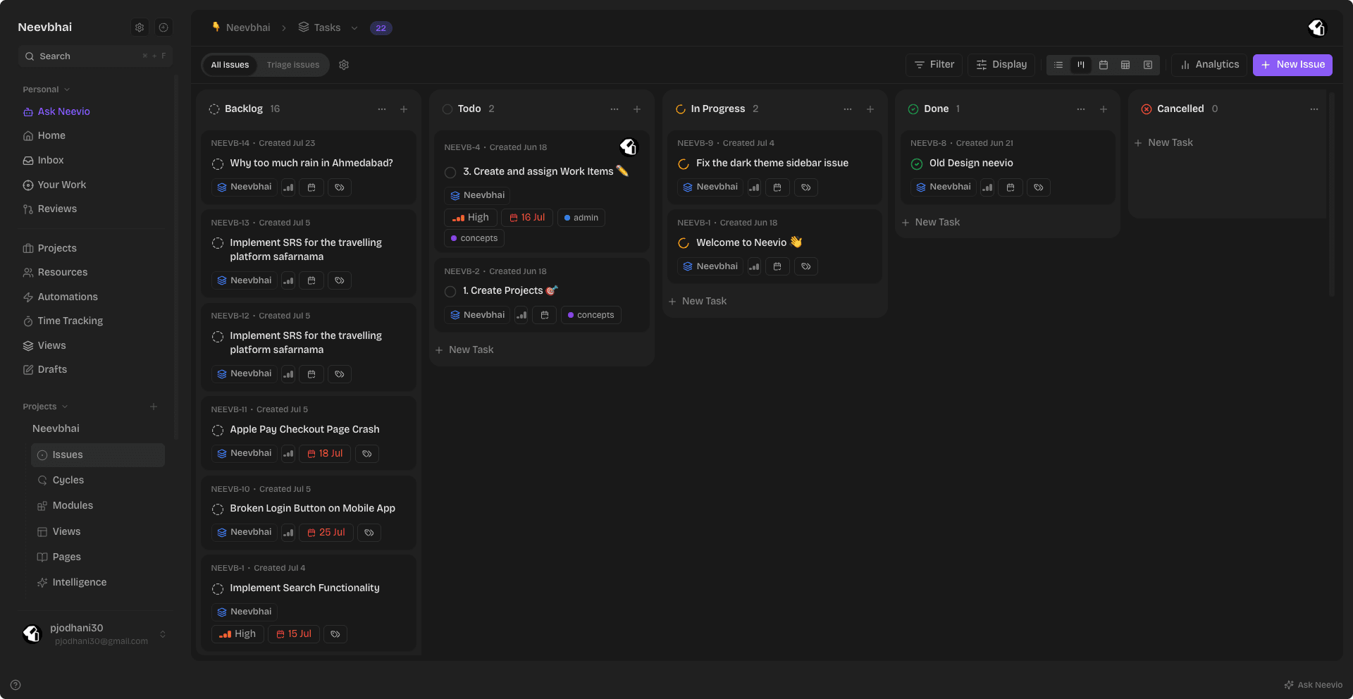 Neevio Platform Showcase